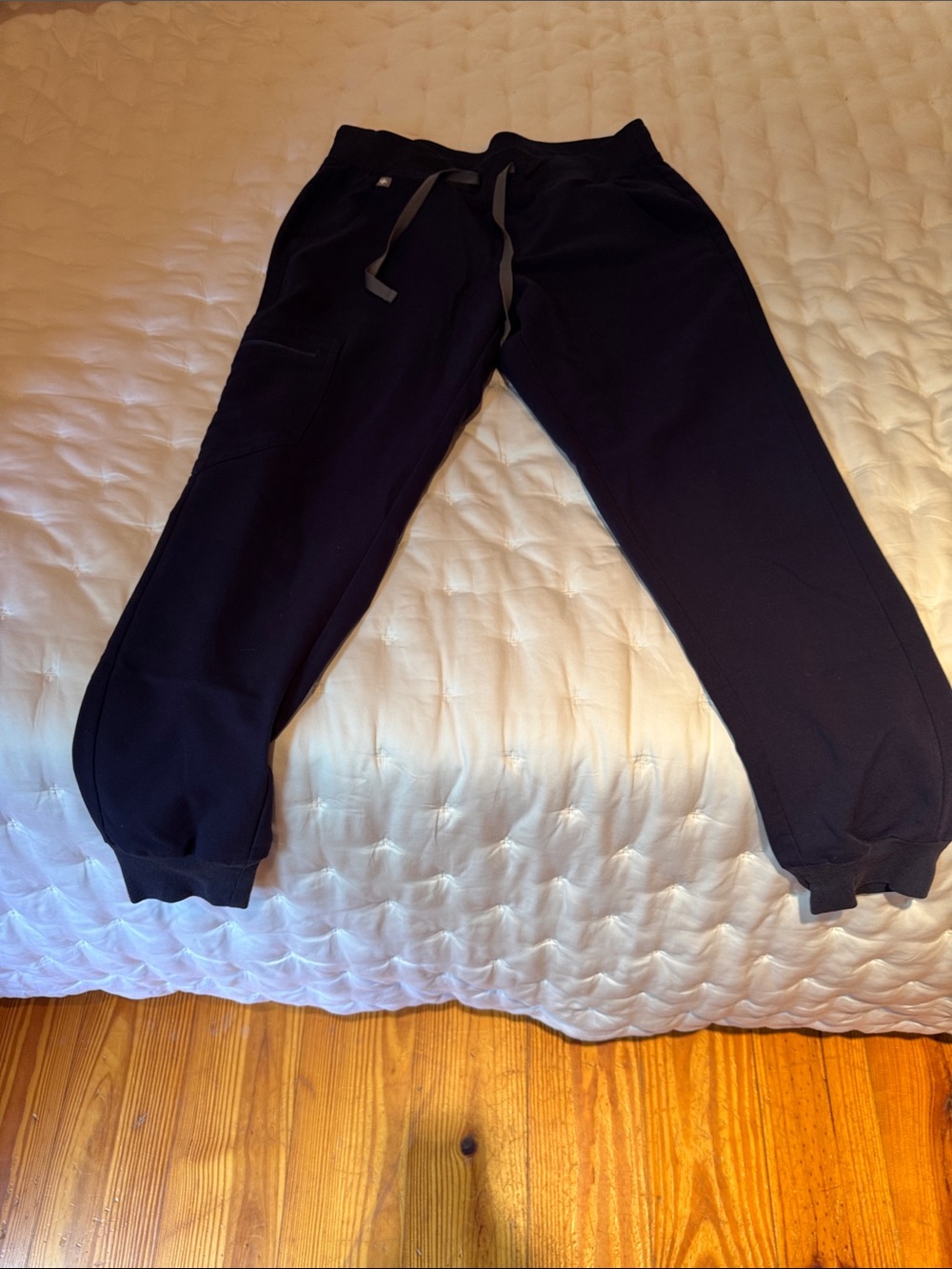Figs Zamora  Navy Drawstring Jogger Scrub Pants
